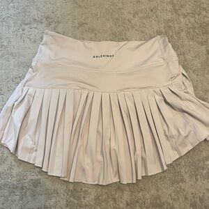 Gold Hinge Pleated Tennis Skirt Size M